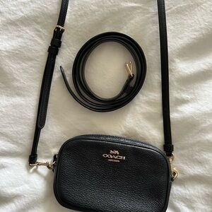 Coach Black Leather Crossbody Bag